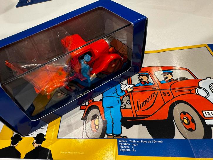 Kuifje auto 1:43 sleeptruck simoun uit zwarte goud, Verzamelen, Stripfiguren, Nieuw, Beeldje of Figuurtje, Kuifje, Ophalen of Verzenden