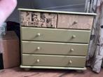 Lime groen kastje met lades, opknapper?, Ophalen, Gebruikt, 50 tot 100 cm, Met lade(s)