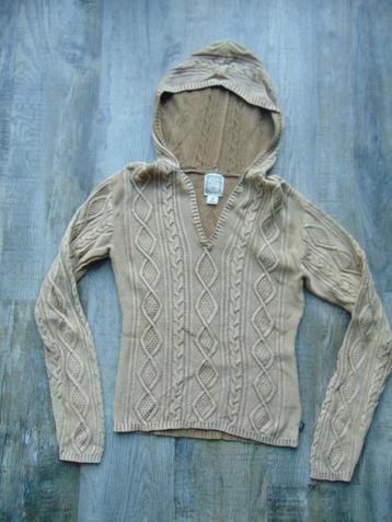 Ralph Lauren trui bruin kabeltrui maat 38 truitje capuchon beschikbaar voor biedingen