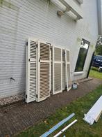 Houten Shutters - Crème/Beige, Doe-het-zelf en Verbouw, Gebruikt, Minder dan 100 cm, Crème of Beige, Ophalen of Verzenden