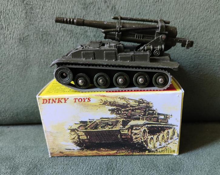 dinky toys 813 France CANON de 155, Hobby en Vrije tijd, Modelauto's | 1:43, Gebruikt, Auto, Dinky Toys, Ophalen of Verzenden