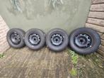 Winterbanden Continental 175/70R14 met stalen velgen, Ophalen, 14 inch, Gebruikt, 175 mm