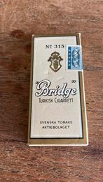 Oud pakje Bridge No 315 sigaretten Turkisk cigarrett, Verzamelen, Rookartikelen, Aanstekers en Luciferdoosjes, Ophalen of Verzenden