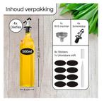 Olieflessen - 4 Delige Set - 500ML: Met Schenktuit -Oliefles, Huis en Inrichting, Keuken | Keukenbenodigdheden, Ophalen of Verzenden