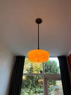 Vintage glazen Art Deco plafondlamp hanglamp opaalglas, Huis en Inrichting, Lampen | Hanglampen, Ophalen, Gebruikt, Minder dan 50 cm