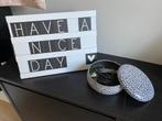 Letterbord met doosje letters en tekens, Ophalen of Verzenden, Zo goed als nieuw