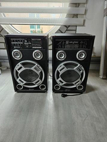 Te koop: Skytec KA-12, actieve speakerset, 1200W beschikbaar voor biedingen