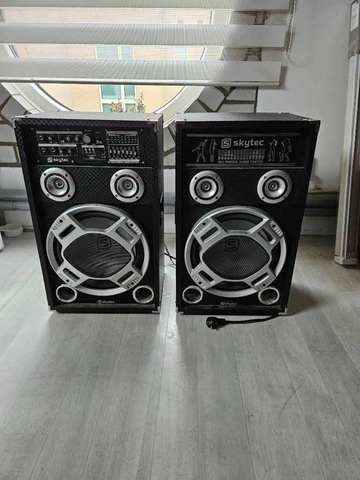 Te koop: Skytec KA-12, actieve speakerset, 1200W, Audio, Tv en Foto, Luidsprekers, Gebruikt, Overige typen, 120 watt of meer, Overige merken