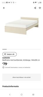 IKEA Gursken Bed + 2 Lattenbodems (Zo Goed Als Nieuw), Huis en Inrichting, Slaapkamer | Bedden, Ophalen, Tweepersoons, 140 cm