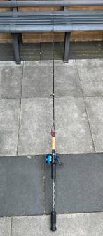 Jerkbait hengel 185cm incl reel abu garcia of RUILEN, Watersport en Boten, Ophalen, Zo goed als nieuw, Werphengel