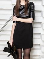 Jurk | Stoer, zwart, leren look | Faux leather, Ophalen of Verzenden, Nieuw, Maat 38/40 (M), Zwart