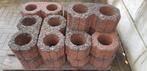 Stenen bloembakken te koop, Tuin en Terras, Bloembakken en Plantenbakken, Ophalen, Steen, Gebruikt, Minder dan 30 cm