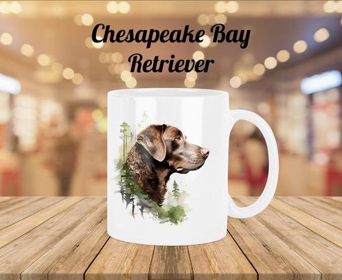 Chesapeake Bay Retriever profiel mok, Huis en Inrichting, Keuken | Servies, Nieuw, Kop(pen) en/of Schotel(s), Overige stijlen
