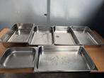 set RVS Gastronorm bakken – GN 1/1 & GN 1/2 – Horeca, Ophalen, Zo goed als nieuw
