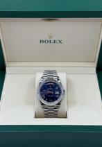 Rolex Daydate blue / green, Staal, Polshorloge, Ophalen of Verzenden, Zo goed als nieuw
