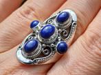 Vanoli 925 zilveren ring met lapislazuli maat 18,25, Sieraden, Tassen en Uiterlijk, Ringen, 18 tot 19, Blauw, Nieuw, Ophalen of Verzenden