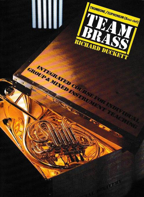 Team Brass Trombone Euphonium ( bass clef ) ( 1564 ), Muziek en Instrumenten, Bladmuziek, Gebruikt, Jazz, Verzenden