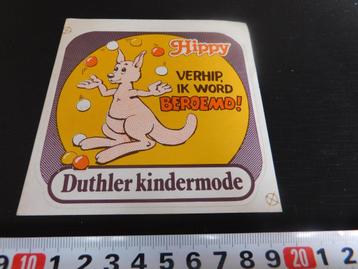 sticker Duthler kindermode HIPPY Verhip, ik word beroemd !  beschikbaar voor biedingen