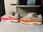 Nike Air Max 1 Anniversary - Roze & Oranje - Maat 45.5, Kleding | Heren, Schoenen, Ophalen of Verzenden, Zo goed als nieuw, Sneakers of Gympen
