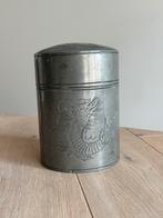 Tinnen theebus / tabakpot, Antiek en Kunst, Antiek | Tin, Ophalen
