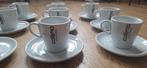 10x Cafema Espresso Kopjes met Schotel, Gebruikt, Ophalen of Verzenden, Effen, Kop(pen) en/of Schotel(s)