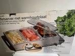 Buffet Warmhouder met Warmhoudplaat - Nieuw, Ophalen of Verzenden, Zo goed als nieuw