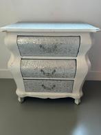 Sfeervol barok kastje – wit/zilver – gebruikt, Ophalen, 50 tot 100 cm, Zo goed als nieuw, 3 of 4 laden