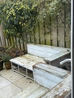 DIY - Heel stevig Houten Tuinbank x 2  - Gratis Af te Halen!, Ophalen, Gebruikt, Hout