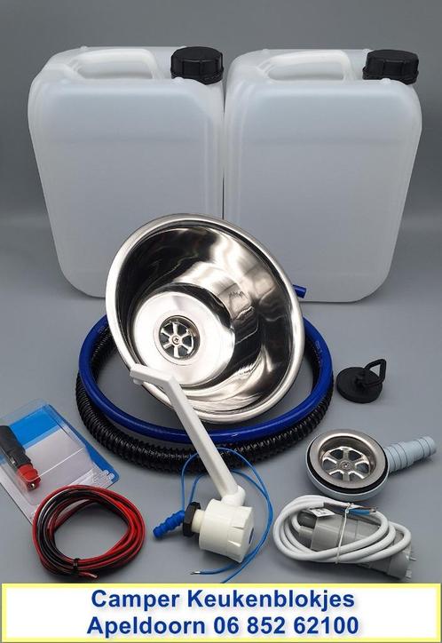 Camper Keukenblokje keukenblok Spoelbak Wasbak Set Jerrycans, Caravans en Kamperen, Camper-accessoires, Nieuw, Verzenden