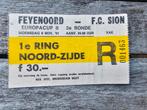 Kaartje feyenoord-fc sion 06-11-1991, Ophalen of Verzenden, Feyenoord