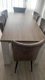 Houten Eettafel + 6 Stoelen (Optioneel Apart), Huis en Inrichting, Tafels | Eettafels, Gebruikt, 100 tot 150 cm, Ophalen of Verzenden