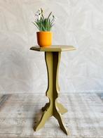 Vintage olijfgroene houten plantentafel, Ophalen