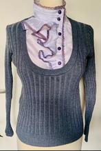 Grijs ribtruitje mt S, Kleding | Dames, Ophalen of Verzenden, Zo goed als nieuw, Eleven, Maat 36 (S)
