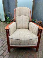 Schuitema Horta fauteuil Jugendstil Art Nouveau, Hout, Jugendstil Art Nouveau Klassiek, Gebruikt, 75 tot 100 cm