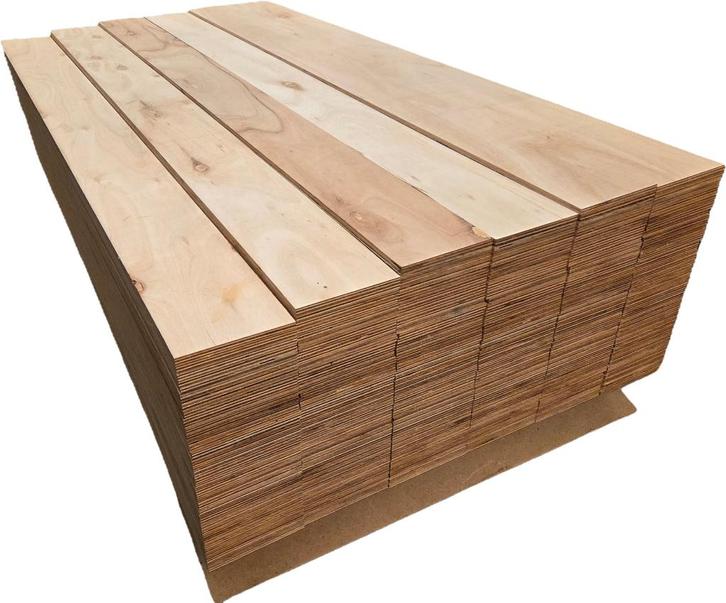 Multiplex 19x243 cm .12 mm dik € 3,- per stuk, Doe-het-zelf en Verbouw, Platen en Panelen, Nieuw, Multiplex, Minder dan 20 mm