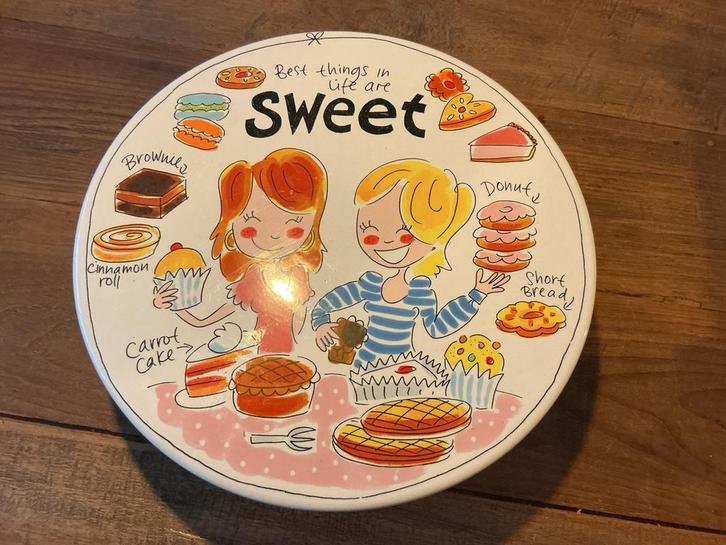 Blond taartplateau, Huis en Inrichting, Keuken | Servies, Zo goed als nieuw, Schaal of Schalen, Blond Amsterdam, Aardewerk, Ophalen of Verzenden