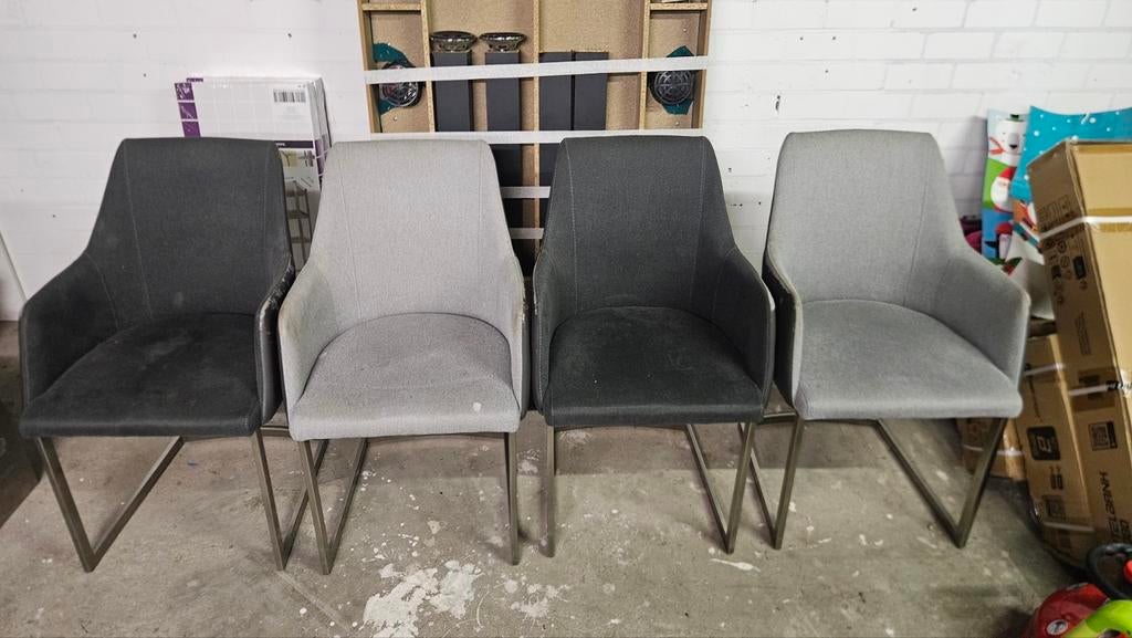 Gratis stoelen, Huis en Inrichting, Stoelen, Ophalen, Gebruikt, Stof, Vier