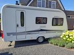 Te Koop: Caravan Hobby de Luxe 440 SF  bouwjaar 2013, Caravans en Kamperen, Hobby, Kachel, Particulier, Vast bed