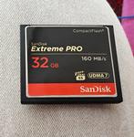 Mooie SanDisk Extreme Pro 32GB Compact Flash 160MB/s card, 32 GB, Zo goed als nieuw, SanDisk, Ophalen of Verzenden