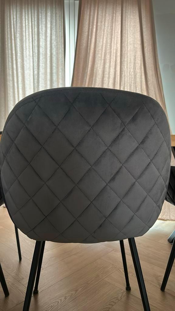 Goossens eetkamerstoelen 8x, Huis en Inrichting, Stoelen, Zo goed als nieuw, Vijf, Zes of meer stoelen, Overige materialen, Grijs