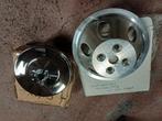 Billet water pomp pulley sbc chevy stuurpomp poelie chrome, Ophalen of Verzenden