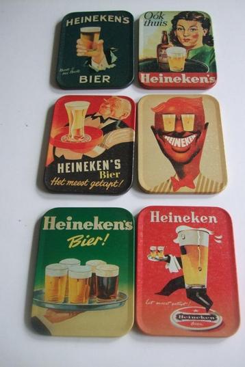 Heineken onderzetters (nr.6) 6 st. Nostalgie beschikbaar voor biedingen
