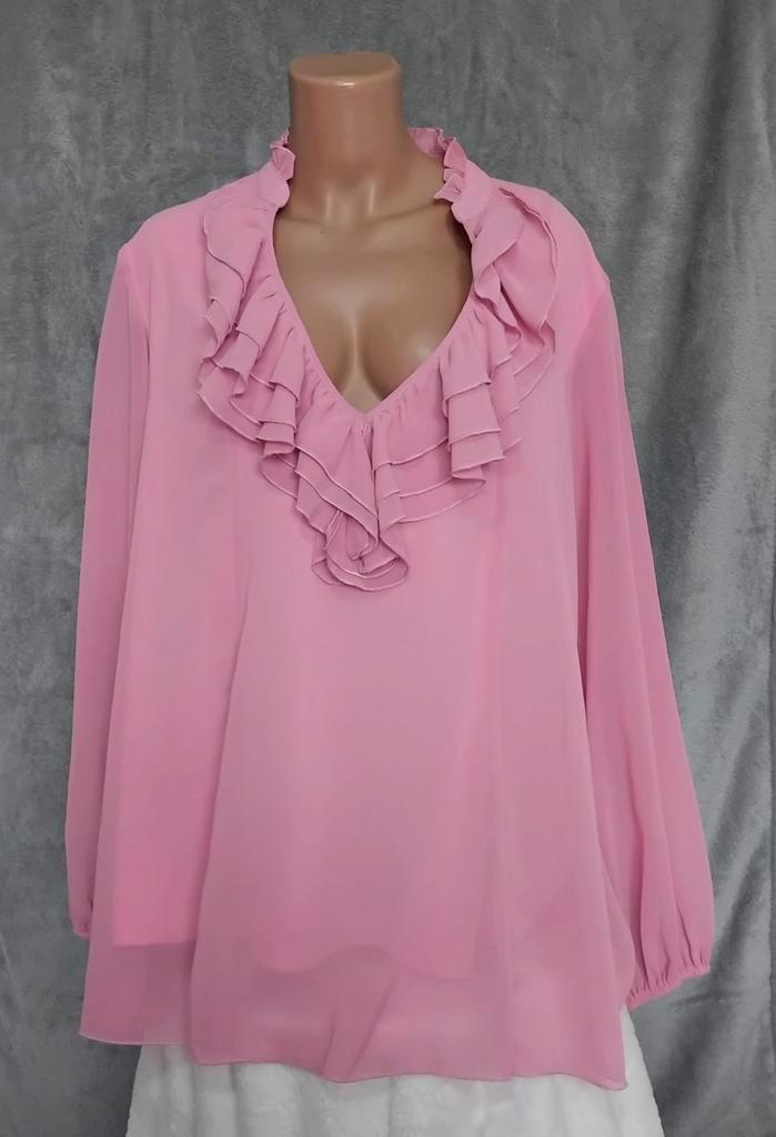 Nieuw! Prachtige Roze ruffle blouse van Sheilay maat XL., Kleding | Dames, Blouses en Tunieken, Zo goed als nieuw, Maat 46/48 (XL) of groter
