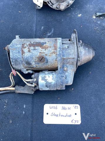 Mercedes W126 380 SE 1983 Startmotor beschikbaar voor biedingen