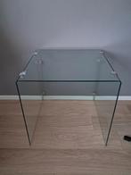 Glazen Bijzettafel 60x60 cm, Huis en Inrichting, Ophalen, 50 tot 100 cm, 50 tot 75 cm, Vierkant