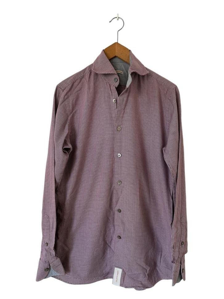 Artu Napoli blouse S, Kleding | Heren, Overhemden, Zo goed als nieuw, Halswijdte 38 (S) of kleiner, Rood, Ophalen of Verzenden