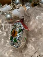 #kerst Vintage Kerstbal Klok Huisje, Diversen, Kerst, Gebruikt, T, Ophalen of Verzenden, N