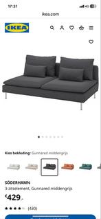 HOEZEN voor IKEA SÖDERHAMN 2-zitsbank + Chaise Longue Grijs, 150 tot 200 cm, Tweepersoons, 75 tot 100 cm, Ophalen of Verzenden
