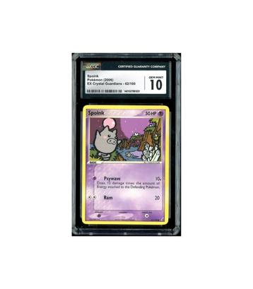 Pokemon Spoink EX Crystal Guardians #62 CGC 10 beschikbaar voor biedingen