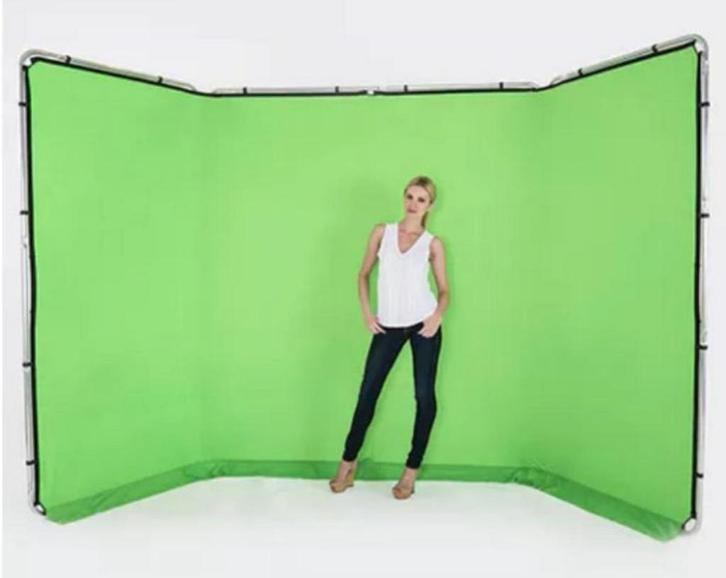 Lastolite 4m Panoramische Green Screen INCL FRAME - zgan, Audio, Tv en Foto, Fotografie | Fotostudio en Toebehoren, Zo goed als nieuw